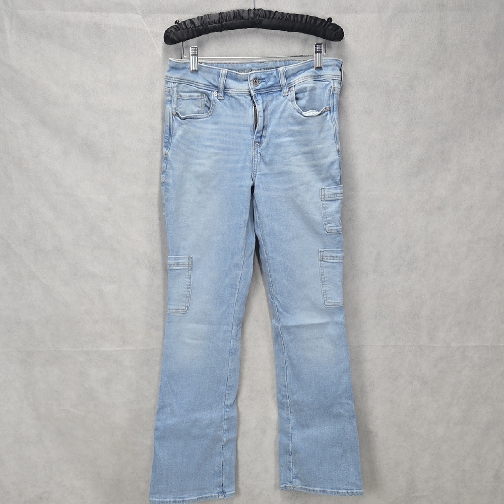 American Eagle Outfitters Light Wash Flare Leg Jeans